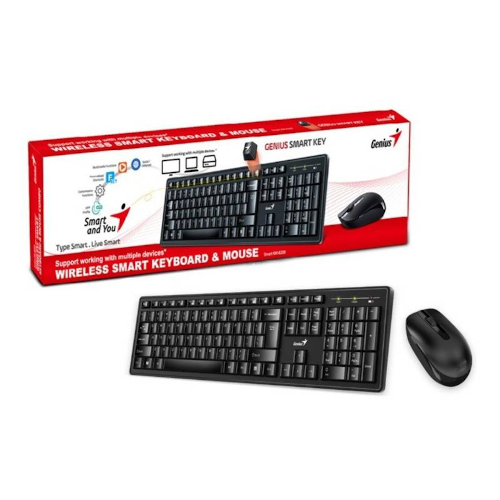 Combo Teclado+Mouse Inalambricos USB GENIUS-SlimStar-8005